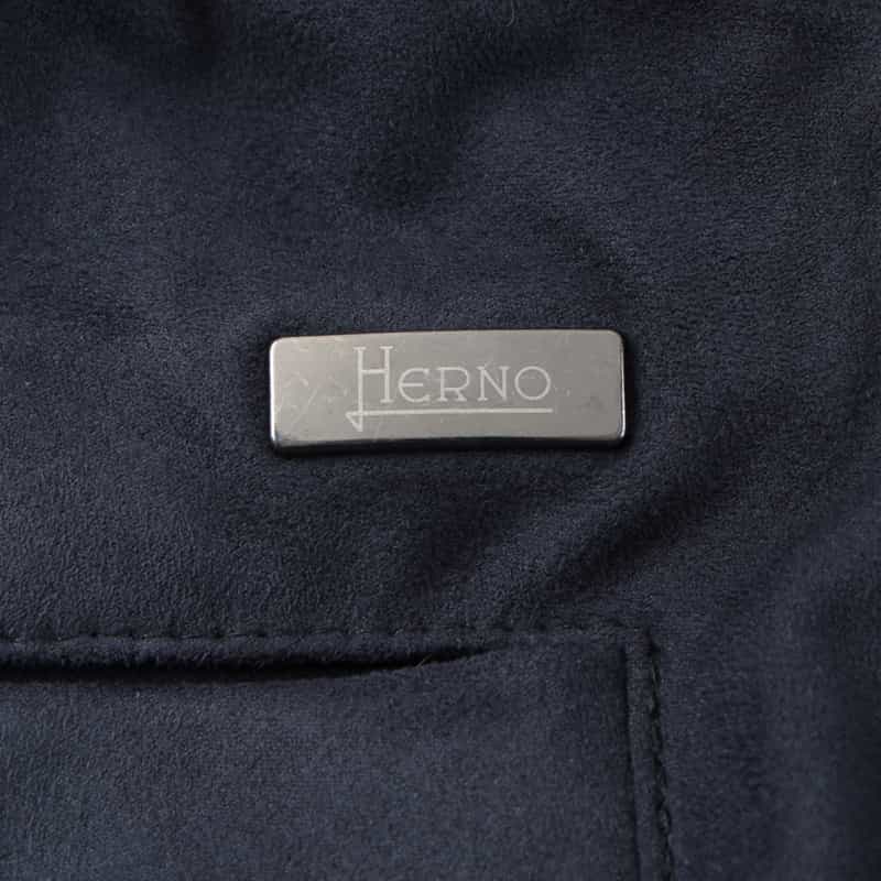 HERNO HERNO＜ヘルノ＞ エコスエード素材イージーパンツ NAVY