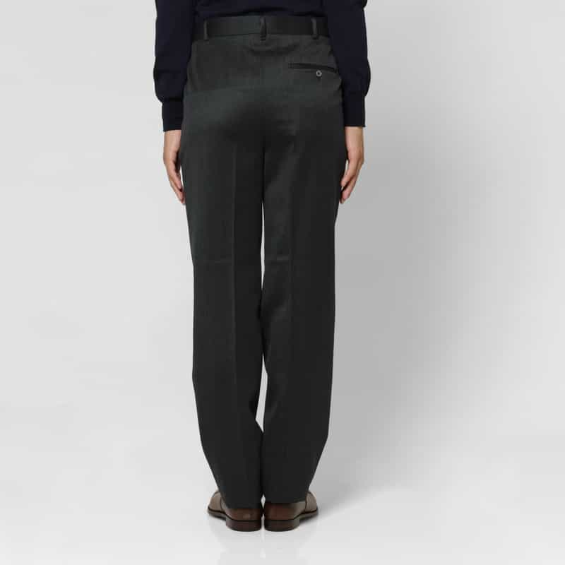 FUMIYA HIRANO FUMIYA HIRANO＜フミヤ ヒラノ＞ ウールツイルストレートパンツ“Burlington" DARK GRAY