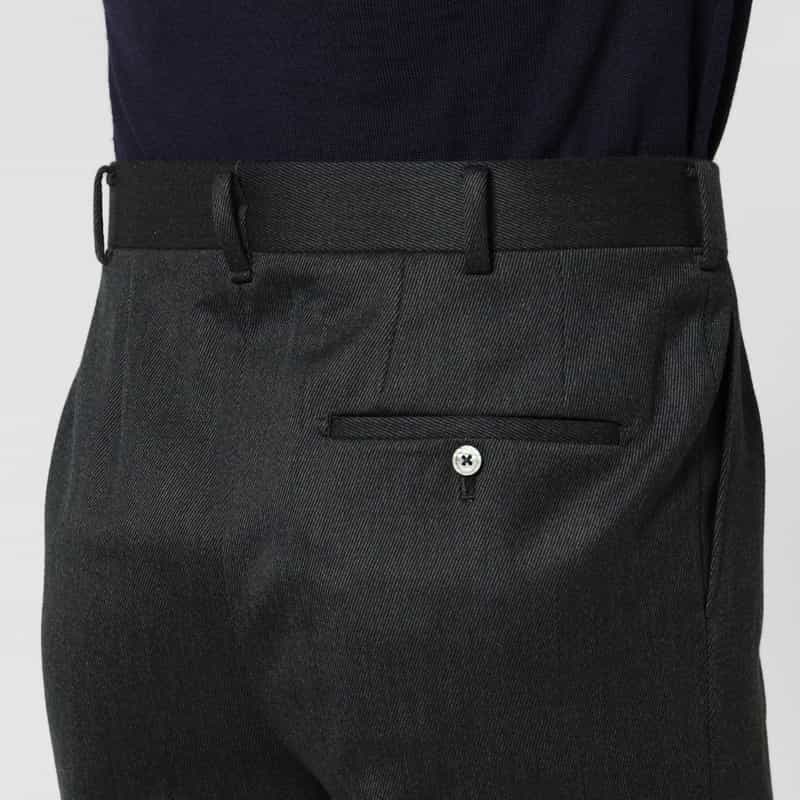 FUMIYA HIRANO FUMIYA HIRANO＜フミヤ ヒラノ＞ ウールツイルストレートパンツ“Burlington" DARK GRAY