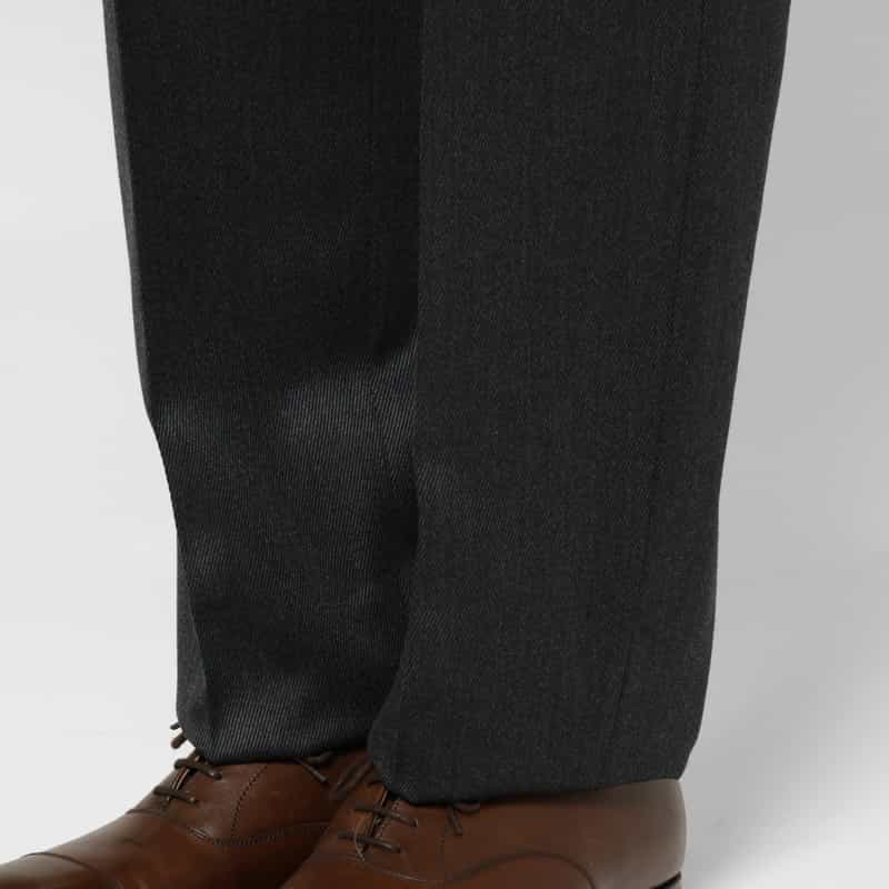 FUMIYA HIRANO FUMIYA HIRANO＜フミヤ ヒラノ＞ ウールツイルストレートパンツ“Burlington" DARK GRAY