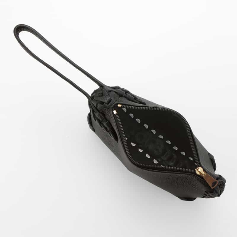 IL MICIO IL MICIO＜イル ミーチョ＞ ワンハンドルポーチバッグ“B2-10" BLACK