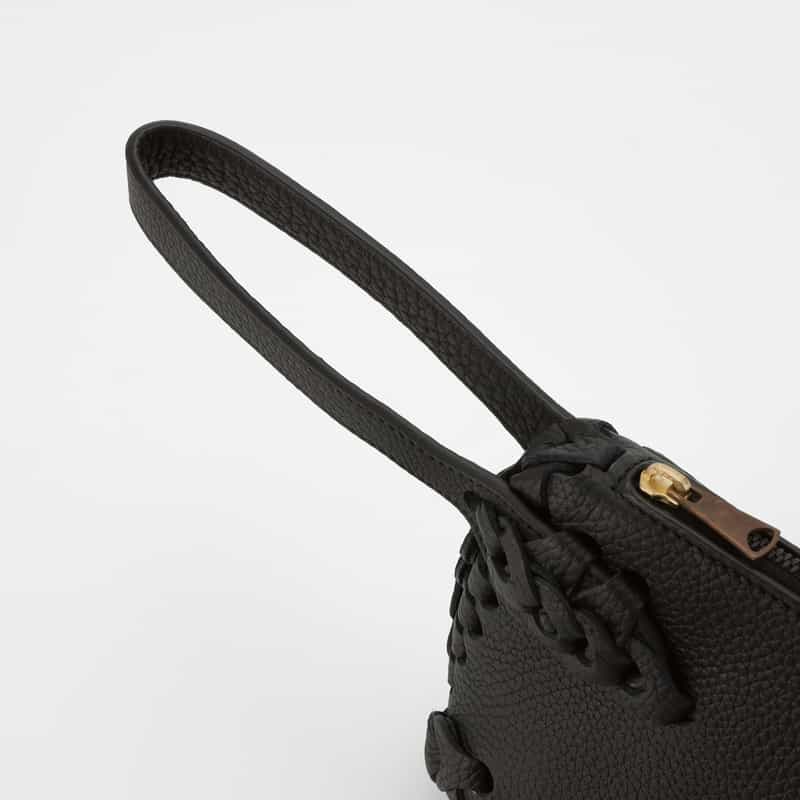 IL MICIO IL MICIO＜イル ミーチョ＞ ワンハンドルポーチバッグ“B2-10" BLACK