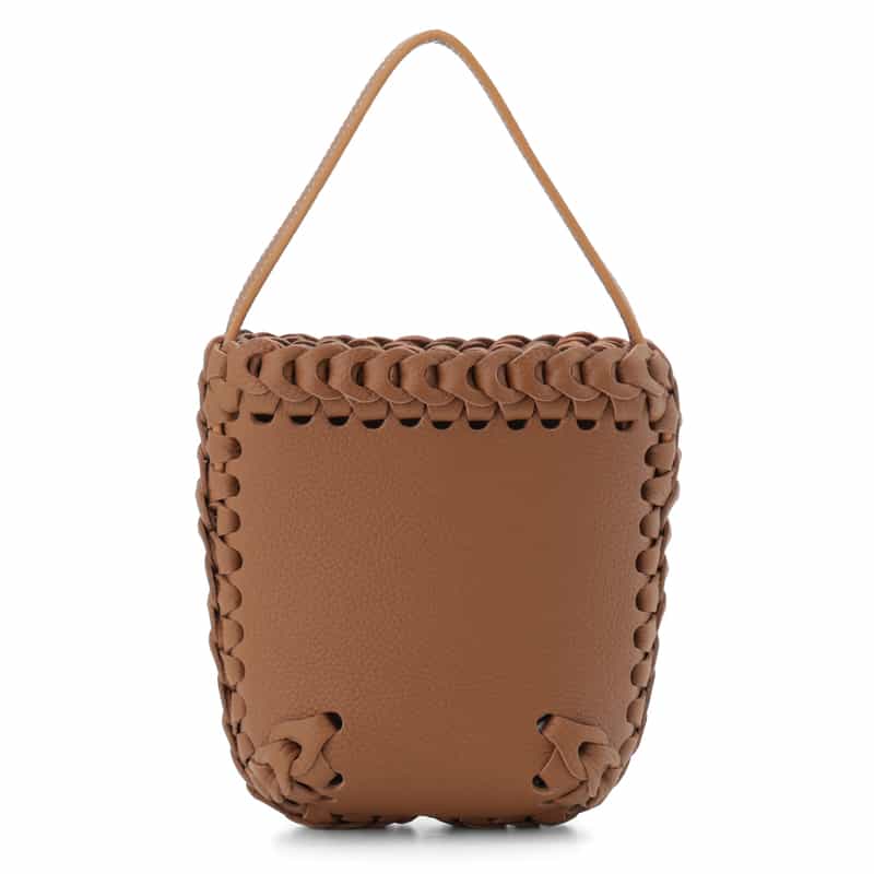 IL MICIO IL MICIO＜イル ミーチョ＞レザーバケツバッグ“B2-6S" LIGHT BROWN
