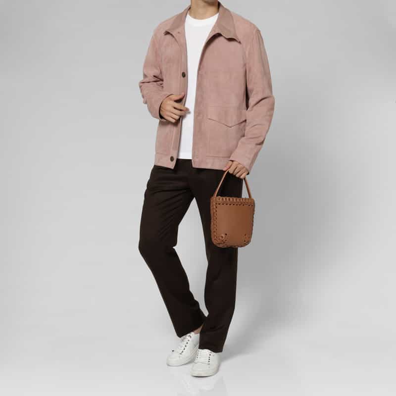 IL MICIO IL MICIO＜イル ミーチョ＞レザーバケツバッグ“B2-6S" LIGHT BROWN