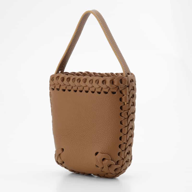 IL MICIO IL MICIO＜イル ミーチョ＞レザーバケツバッグ“B2-6S" LIGHT BROWN