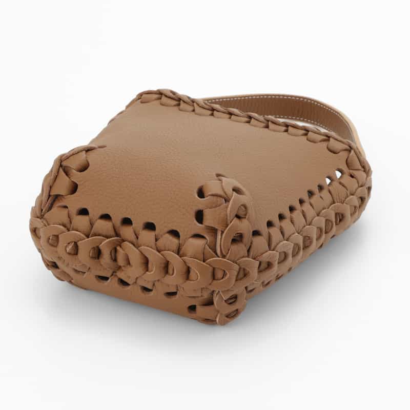 IL MICIO IL MICIO＜イル ミーチョ＞レザーバケツバッグ“B2-6S" LIGHT BROWN