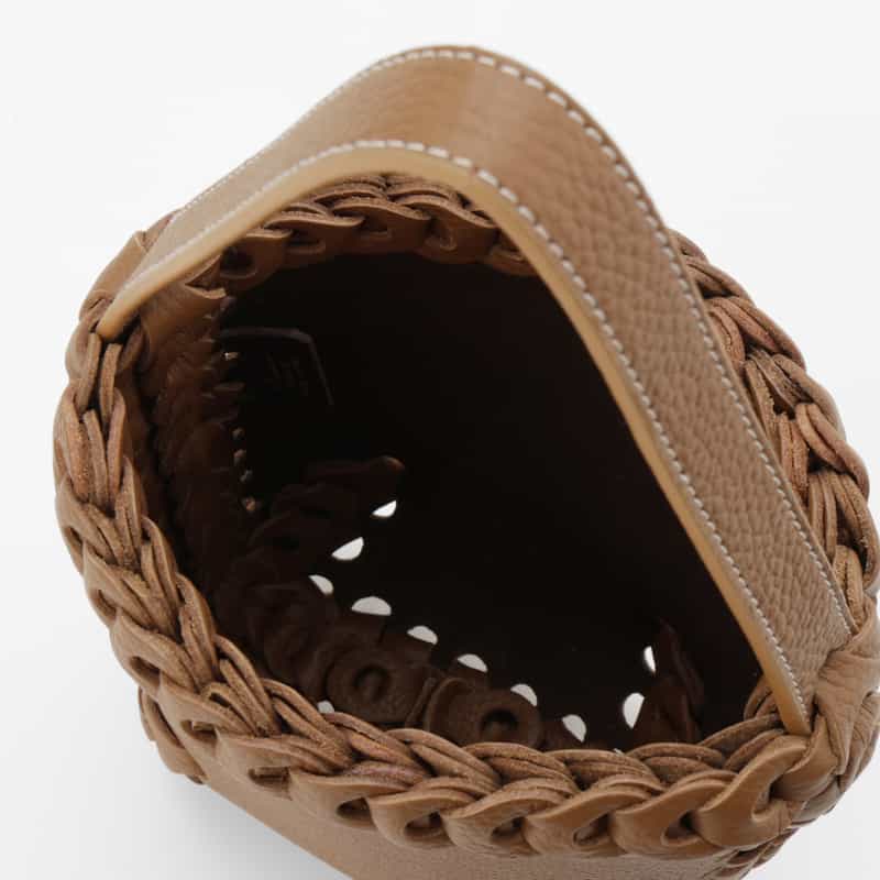 IL MICIO IL MICIO＜イル ミーチョ＞レザーバケツバッグ“B2-6S" LIGHT BROWN