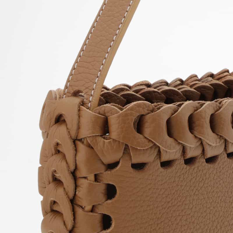 IL MICIO IL MICIO＜イル ミーチョ＞レザーバケツバッグ“B2-6S" LIGHT BROWN