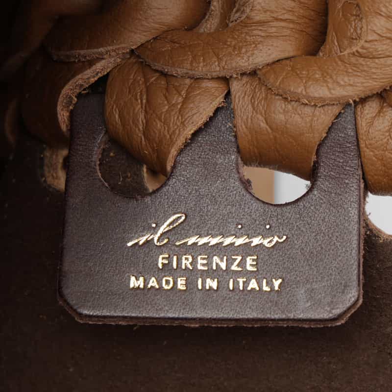IL MICIO IL MICIO＜イル ミーチョ＞レザーバケツバッグ“B2-6S" LIGHT BROWN