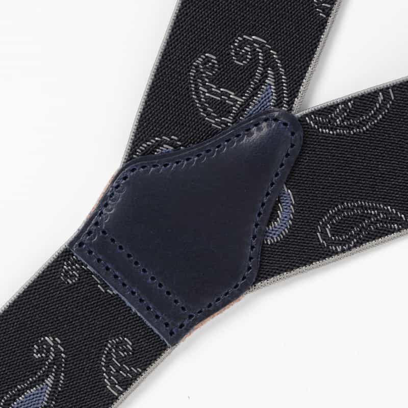 ALBERT THURSTON ALBERT THURSTON＜アルバートサーストン＞ 2WAYペイズリーサスペンダー（35mm） NAVY