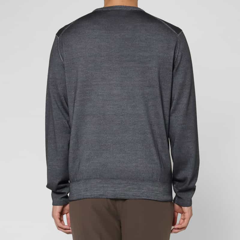 CRUCIANI CRUCIANI＜クルチアーニ＞ クルーネックニットプルオーバー DARK GRAY