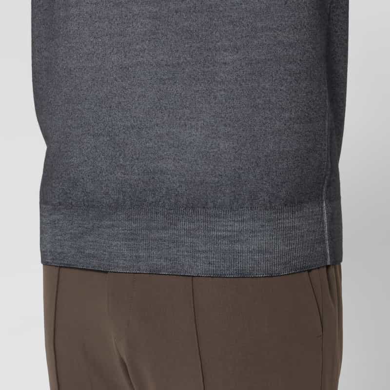 CRUCIANI CRUCIANI＜クルチアーニ＞ クルーネックニットプルオーバー DARK GRAY