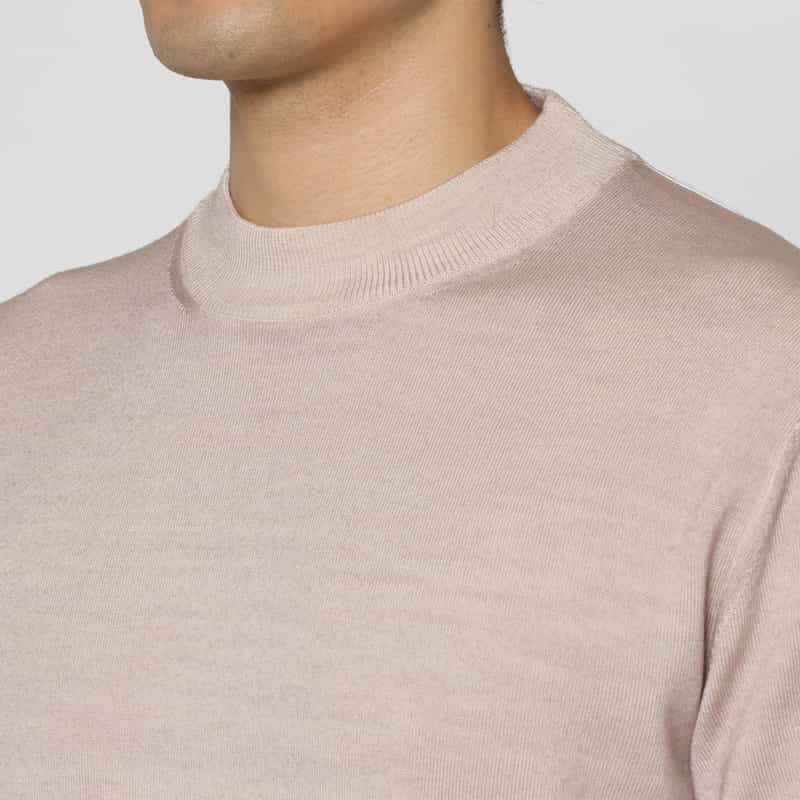 CRUCIANI CRUCIANI＜クルチアーニ＞ モックネックニットプルオーバー BEIGE