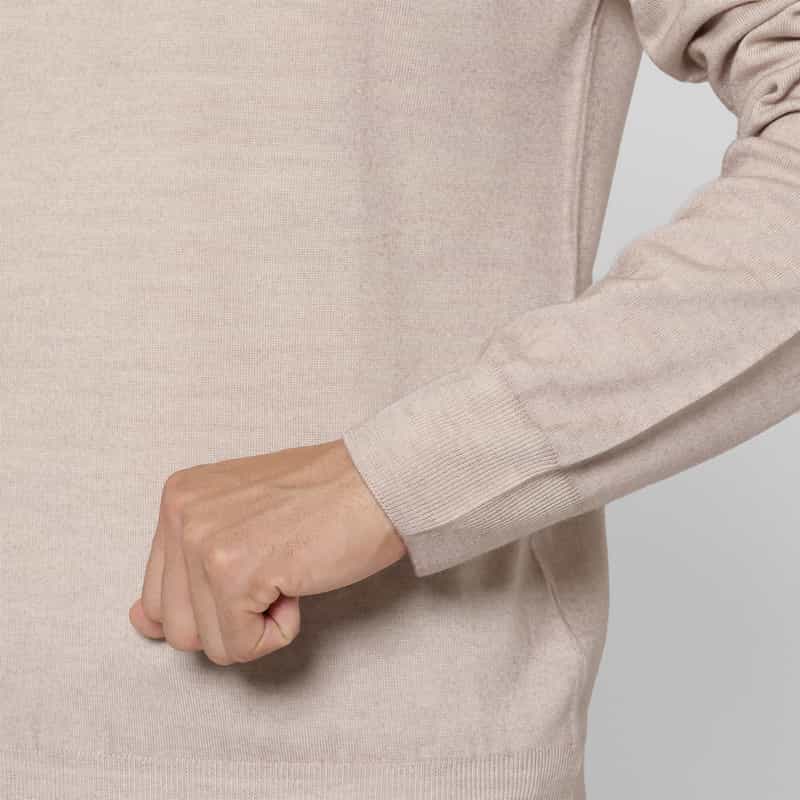 CRUCIANI CRUCIANI＜クルチアーニ＞ モックネックニットプルオーバー BEIGE