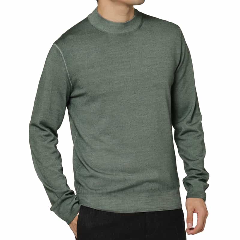 CRUCIANI CRUCIANI＜クルチアーニ＞ モックネックニットプルオーバー GREEN