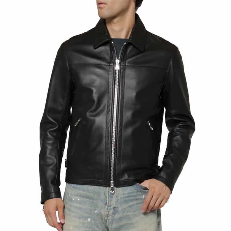 CINQUANTA CINQUANTA＜チンクワンタ＞ ジップアップライダースジャケット BLACK