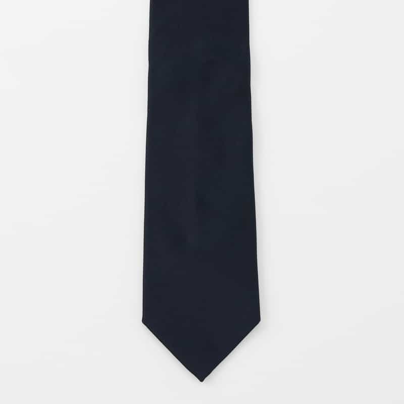 LUIGI  BORRELLI LUIGI BORRELLI＜ルイジボレッリ＞ シルクサテン素材ソリッドタイ NAVY