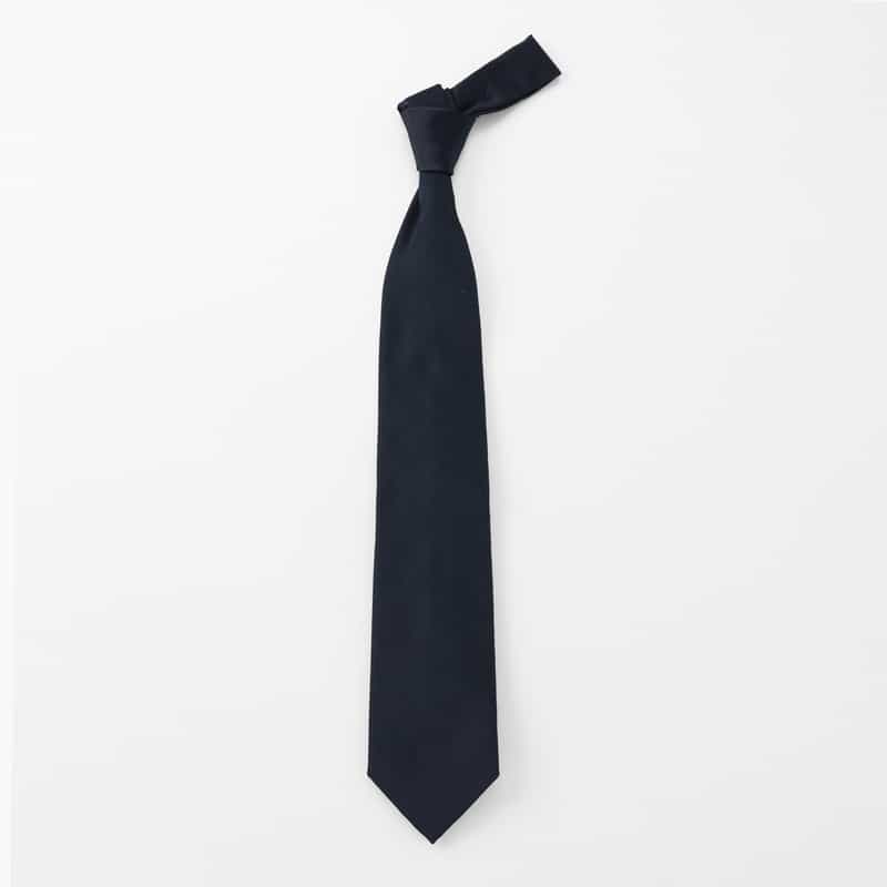 LUIGI  BORRELLI LUIGI BORRELLI＜ルイジボレッリ＞ シルクサテン素材ソリッドタイ NAVY