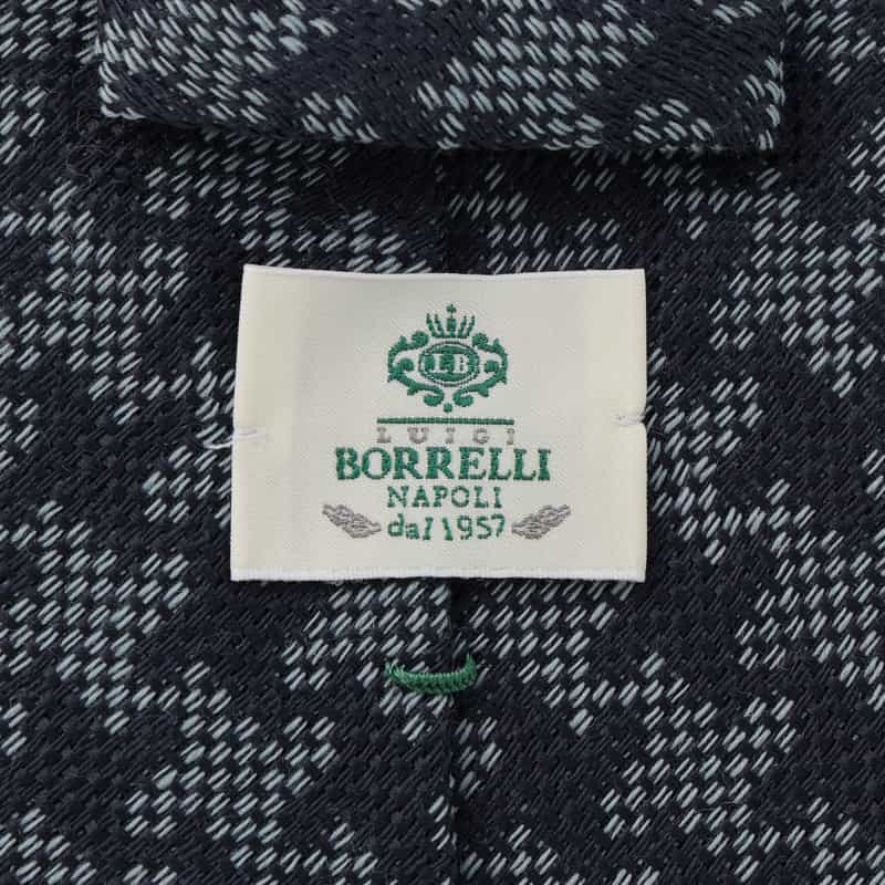 LUIGI  BORRELLI LUIGI BORRELLI＜ルイジボレッリ＞ 千鳥柄タイ BLUE