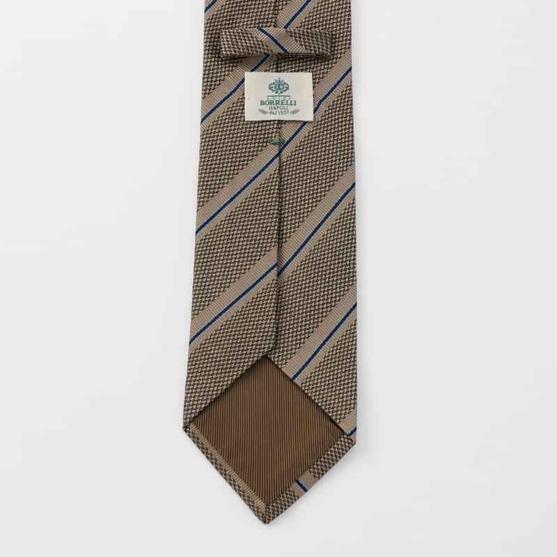 LUIGI  BORRELLI LUIGI BORRELLI＜ルイジボレッリ＞ ストライプ柄タイ BEIGE