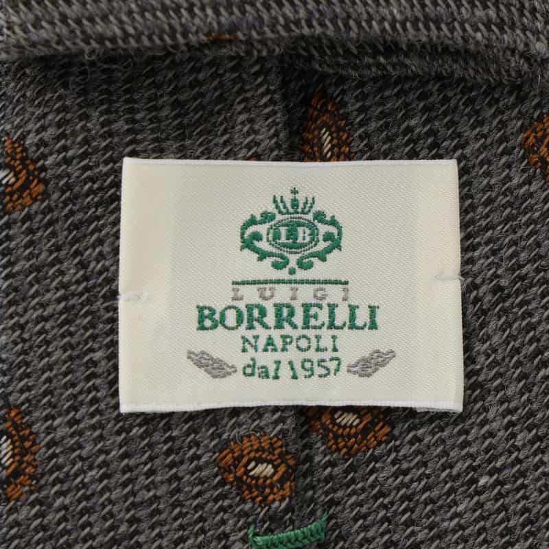 LUIGI  BORRELLI LUIGI BORRELLI＜ルイジボレッリ＞ 小紋柄タイ GRAY