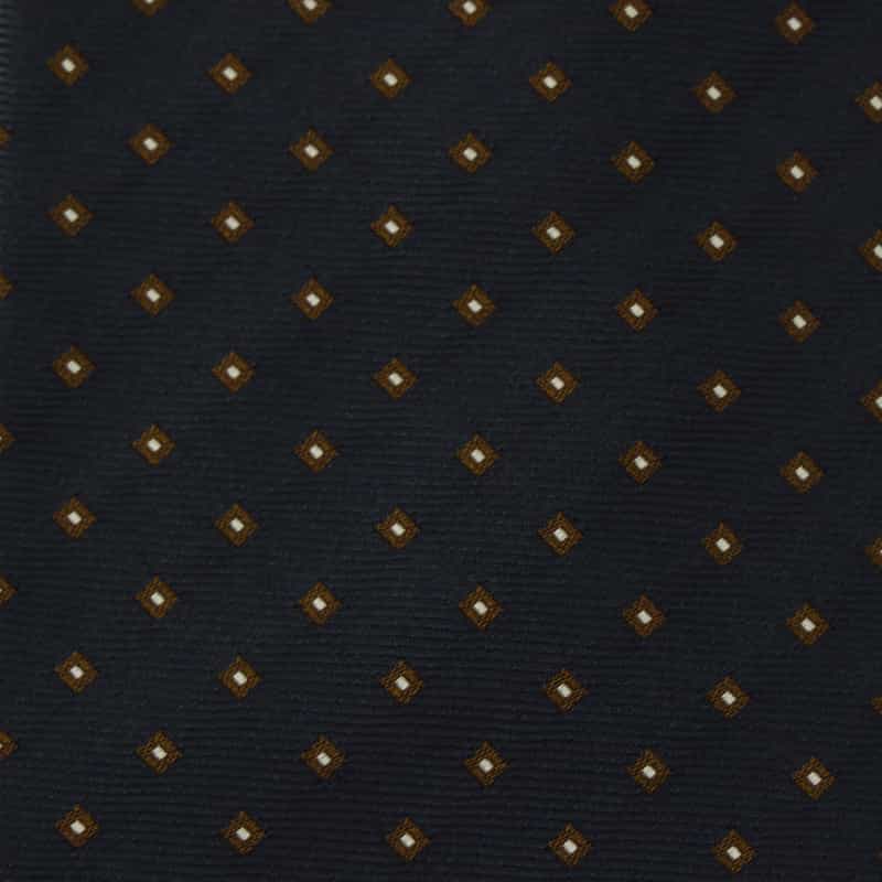 LUIGI  BORRELLI LUIGI BORRELLI＜ルイジボレッリ＞ 小紋柄タイ NAVY