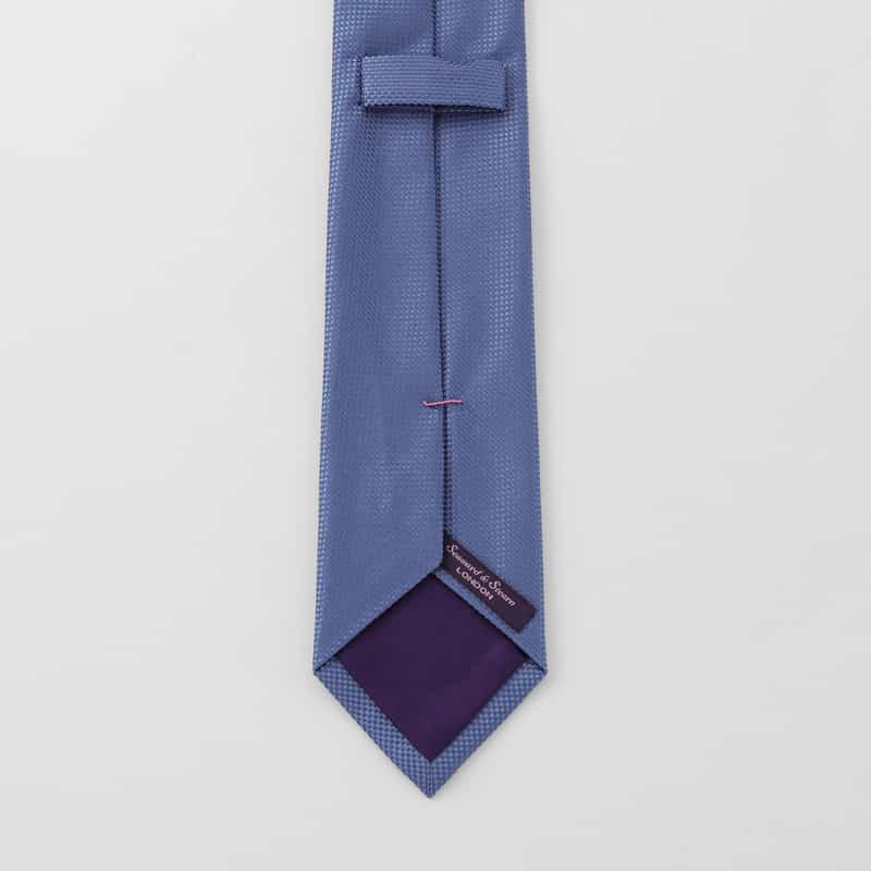 SEAWARD＆STEARN SEAWARD＆STEARN＜シーワード＆スターン＞ ソリッド柄タイ BLUE