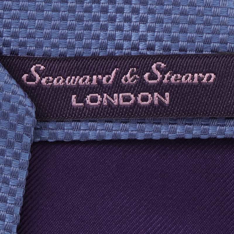 SEAWARD＆STEARN SEAWARD＆STEARN＜シーワード＆スターン＞ ソリッド柄タイ BLUE