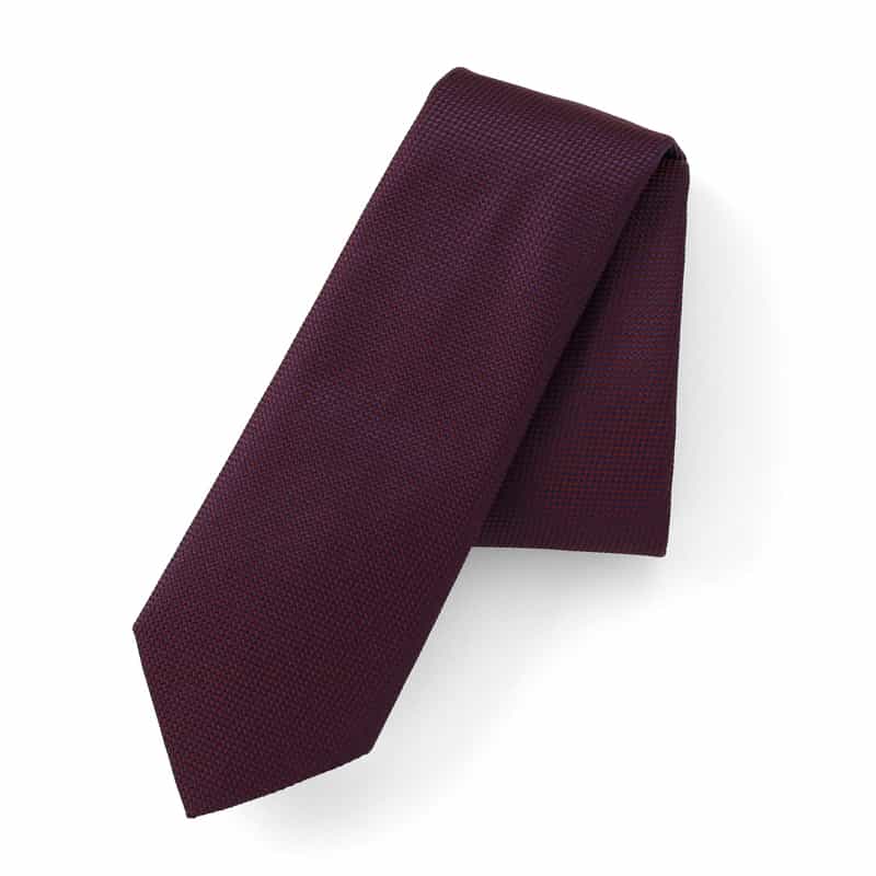 SEAWARD＆STEARN SEAWARD＆STEARN＜シーワード＆スターン＞ ソリッド柄タイ WINE