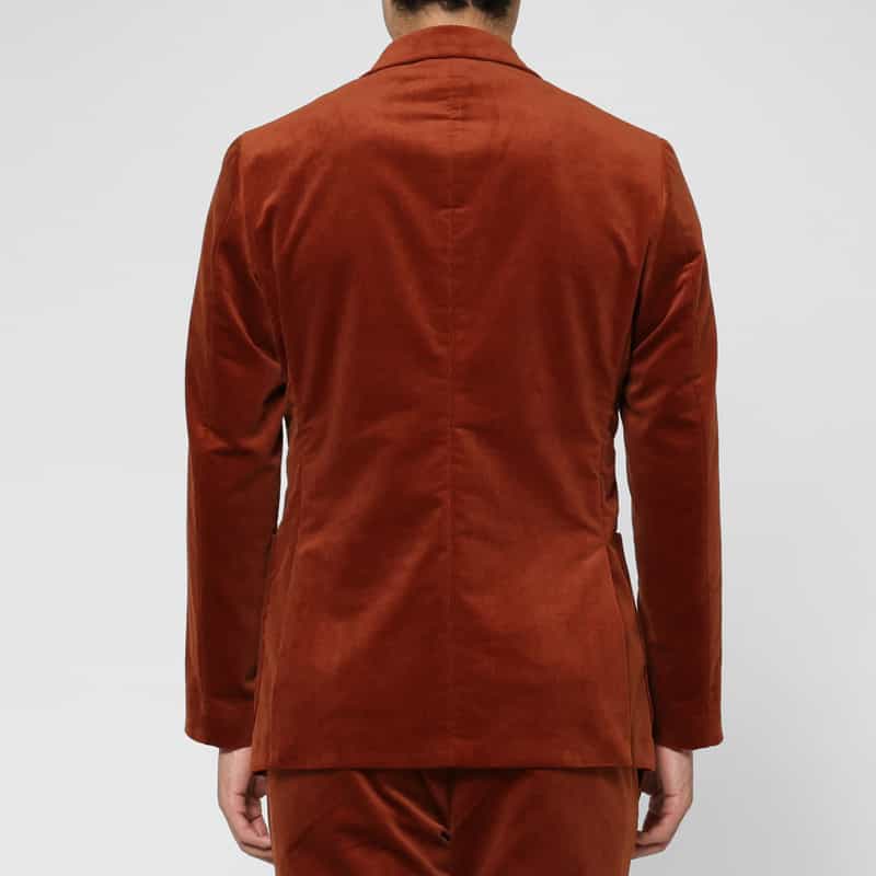BARNEYS NEW YORK セットアップ コーデュロイ素材ダブルブレストジャケット BROWN