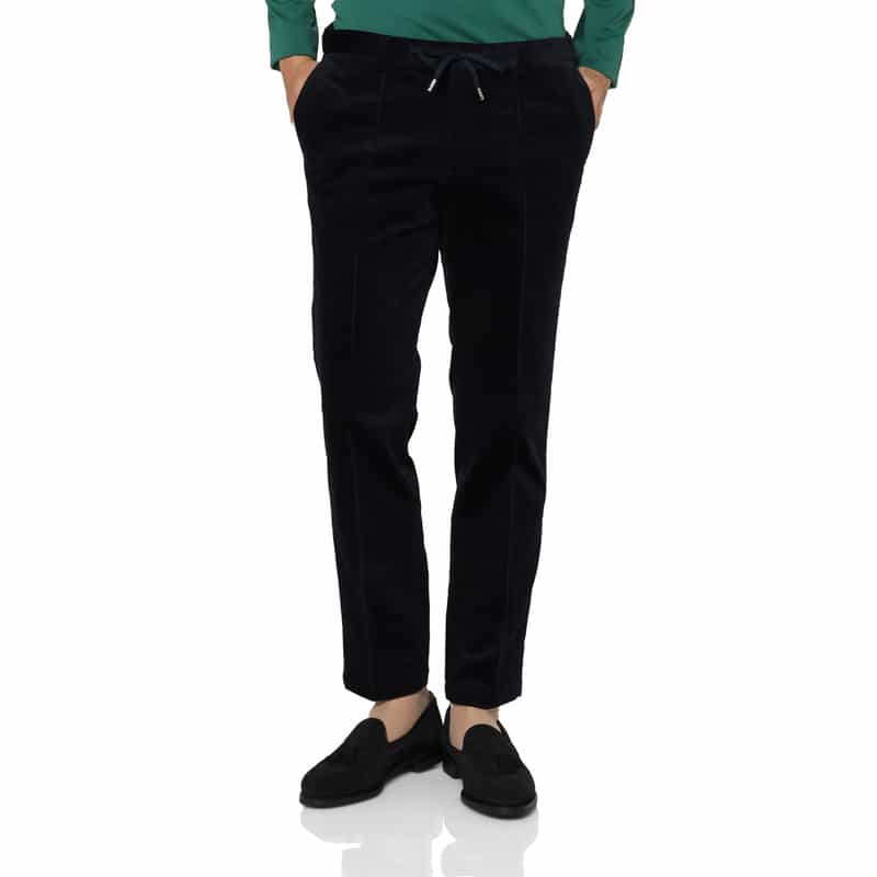 セットアップ コーデュロイ素材ストレッチパンツ