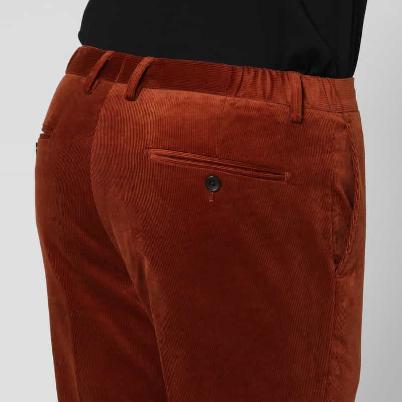 BARNEYS NEW YORK セットアップ コーデュロイ素材ストレッチパンツ BROWN