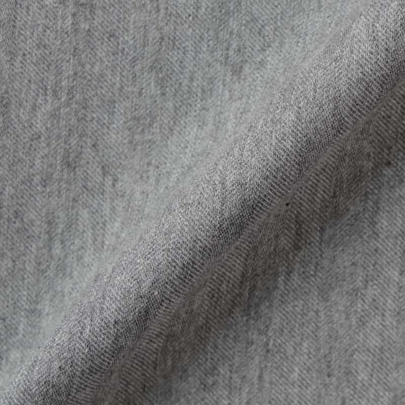 BARNEYS NEW YORK セットアップ ヘリンボーン柄ダブルブレストデニムジャケット LIGHT GRAY