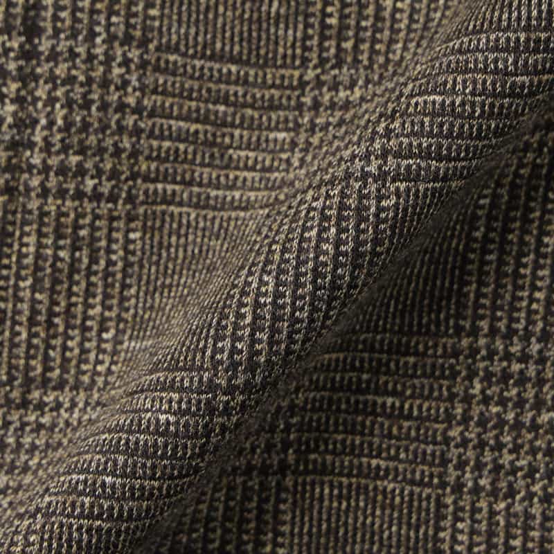 BARNEYS NEW YORK セットアップ グレンチェック柄ジャージージャケット BROWN