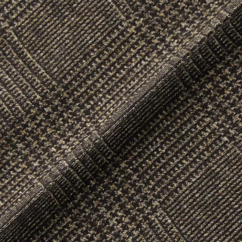 BARNEYS NEW YORK セットアップ グレンチェック柄ジャージーパンツ BROWN
