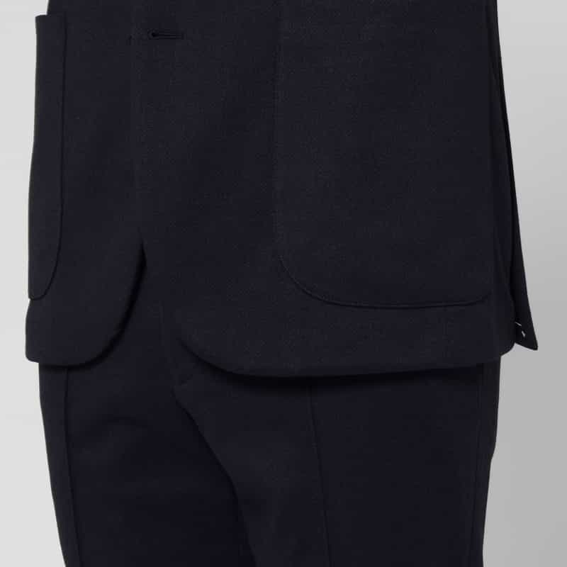 BARNEYS NEW YORK セットアップ フランネルニット素材シングルジャケット NAVY