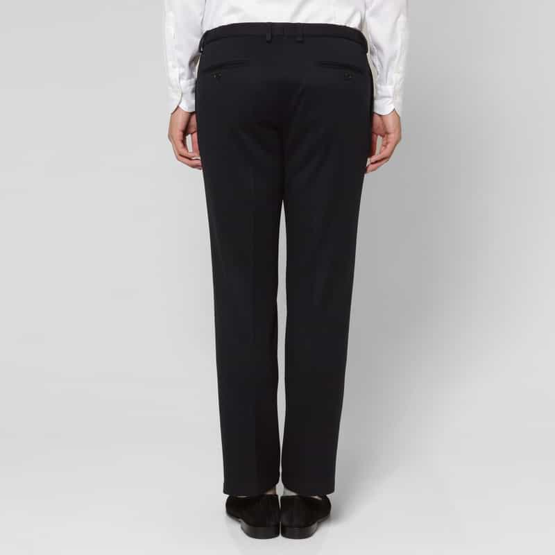 BARNEYS NEW YORK セットアップ フランネルニット素材イージーパンツ NAVY
