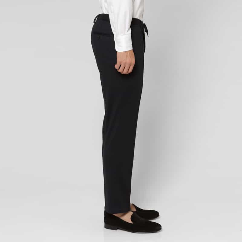 BARNEYS NEW YORK セットアップ フランネルニット素材イージーパンツ NAVY