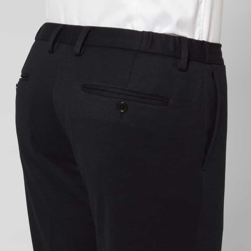 BARNEYS NEW YORK セットアップ フランネルニット素材イージーパンツ NAVY