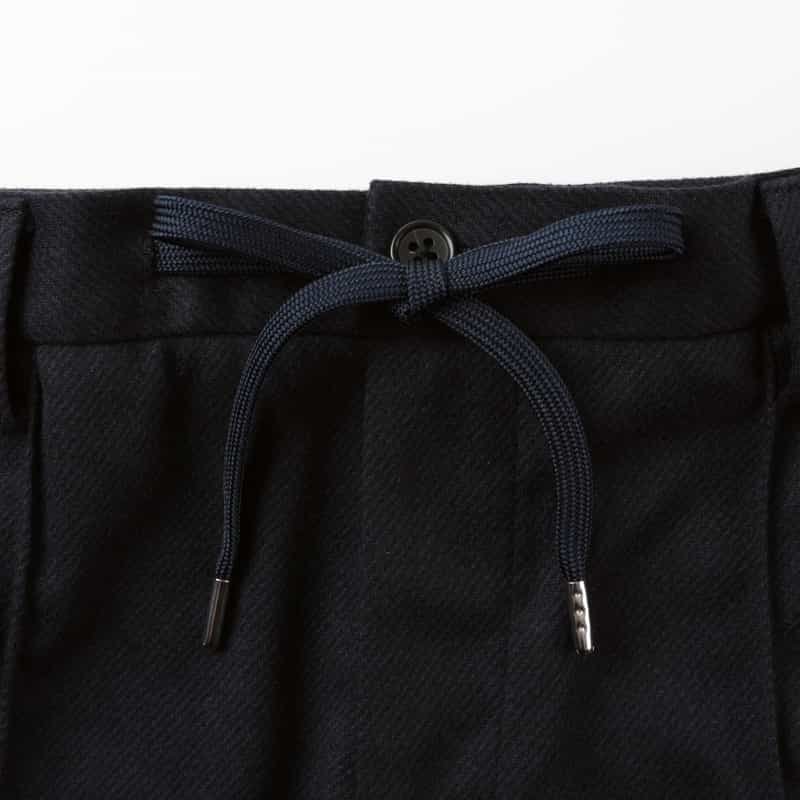 BARNEYS NEW YORK セットアップ フランネルニット素材イージーパンツ NAVY