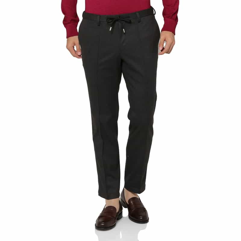 BARNEYS NEW YORK セットアップ フランネルニット素材イージーパンツ GRAY
