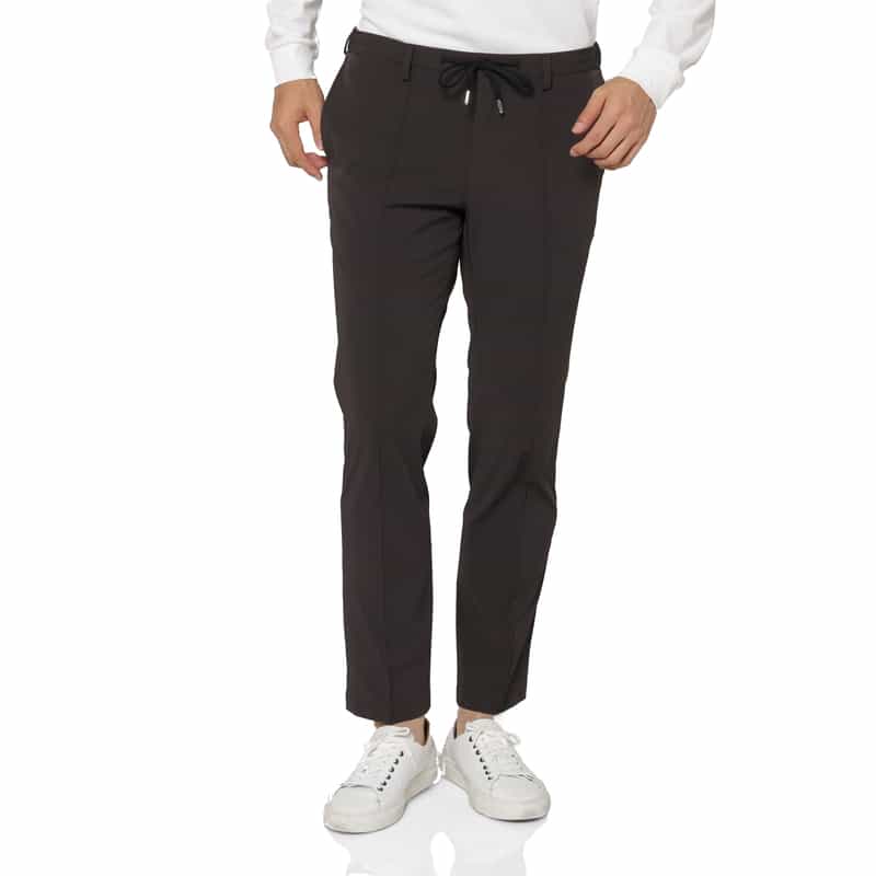 BARNEYS NEW YORK セットアップ ストレッチ素材イージーパンツ BROWN