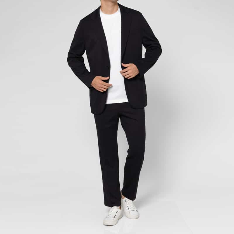 BARNEYS NEW YORK セットアップ ウール素材シングルジャケット（REDA社製ウール使用） NAVY