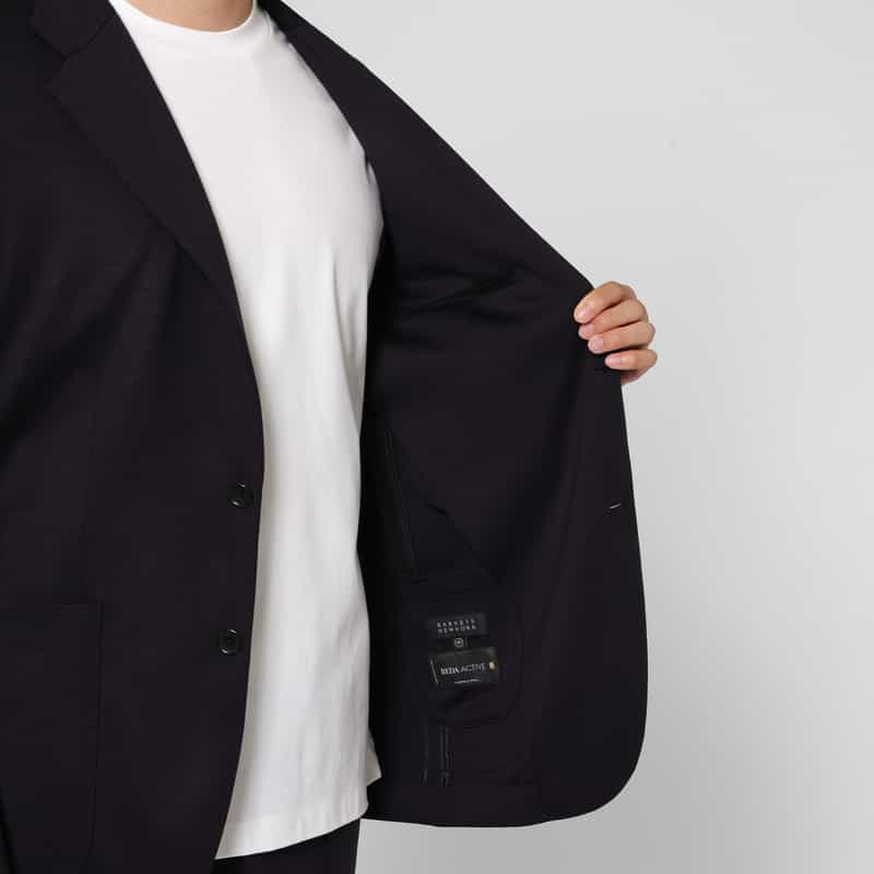 BARNEYS NEW YORK セットアップ ウール素材シングルジャケット（REDA社製ウール使用） NAVY