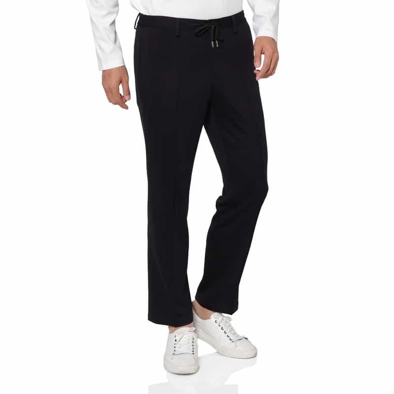 BARNEYS NEW YORK セットアップ ウール使用ストレッチパンツ（REDA社製ウール使用） NAVY