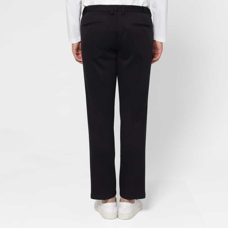 BARNEYS NEW YORK セットアップ ウール使用ストレッチパンツ（REDA社製ウール使用） NAVY