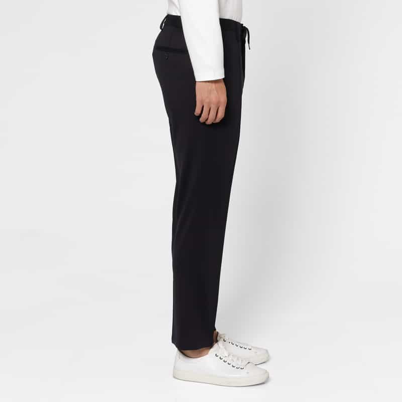 BARNEYS NEW YORK セットアップ ウール使用ストレッチパンツ（REDA社製ウール使用） NAVY