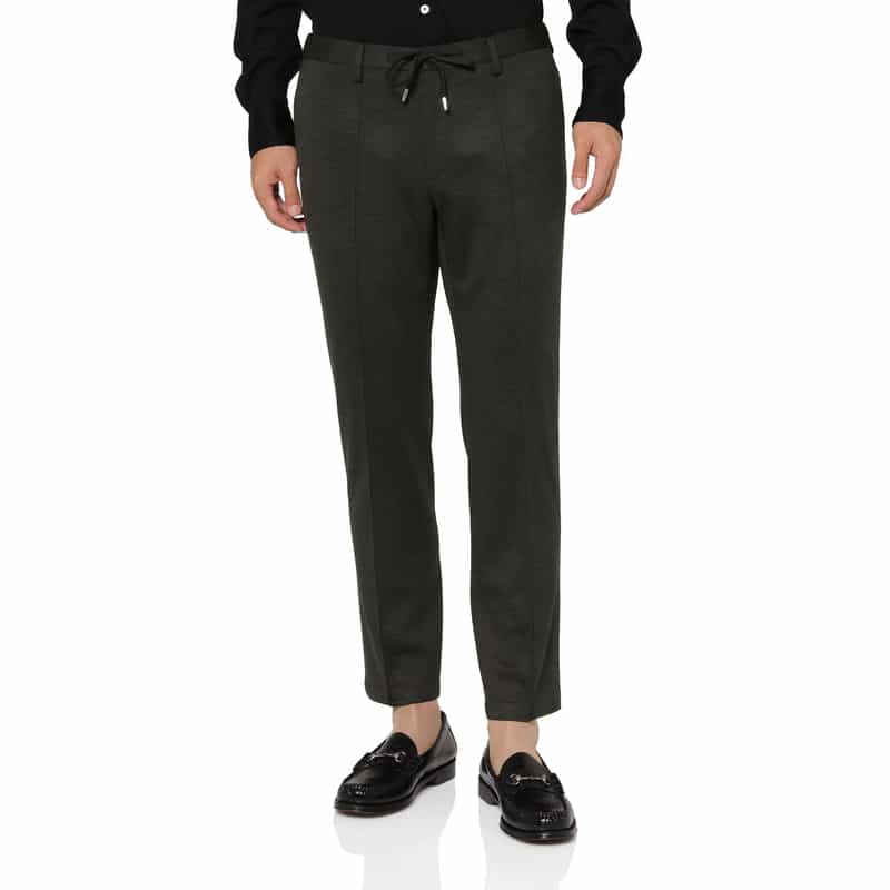 BARNEYS NEW YORK セットアップ ウール使用ストレッチパンツ（REDA社製ウール使用） DARK GRAY
