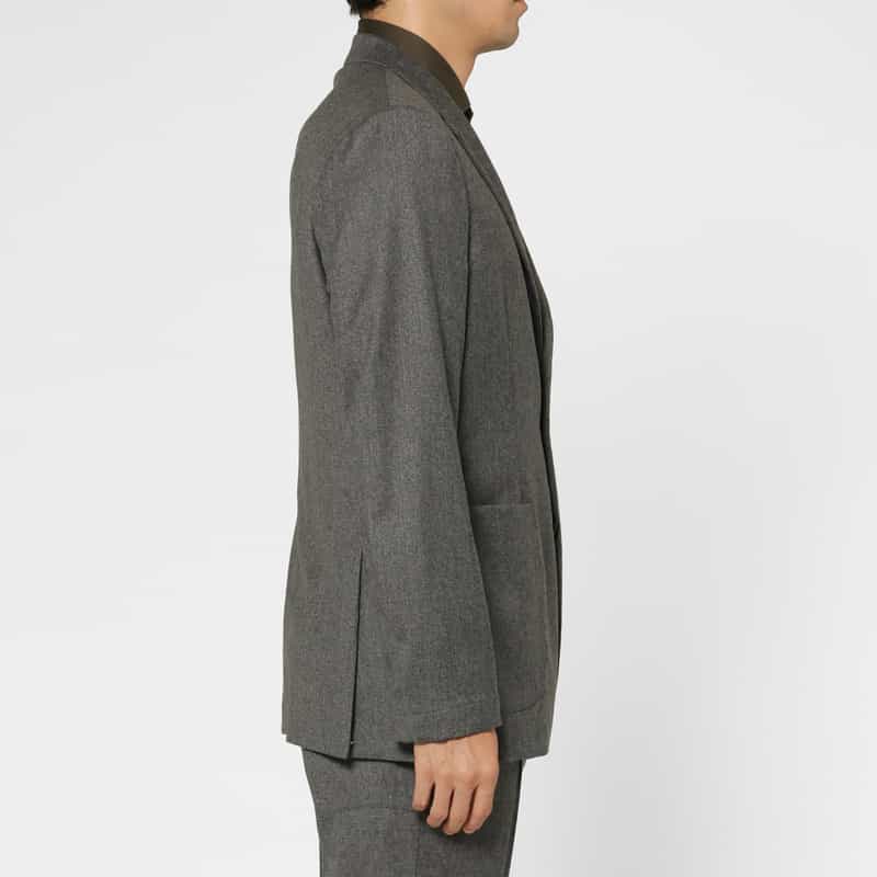 BARNEYS NEW YORK セットアップ フランネル素材シングルジャケット（REDA社製生地使用） GRAY