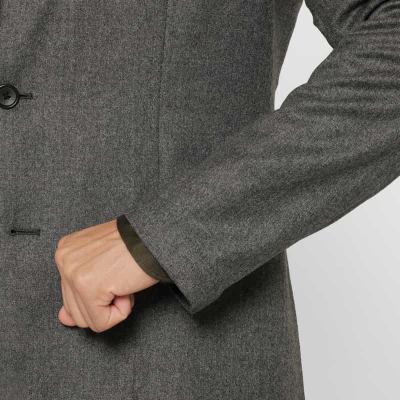 BARNEYS NEW YORK セットアップ フランネル素材シングルジャケット（REDA社製生地使用） GRAY